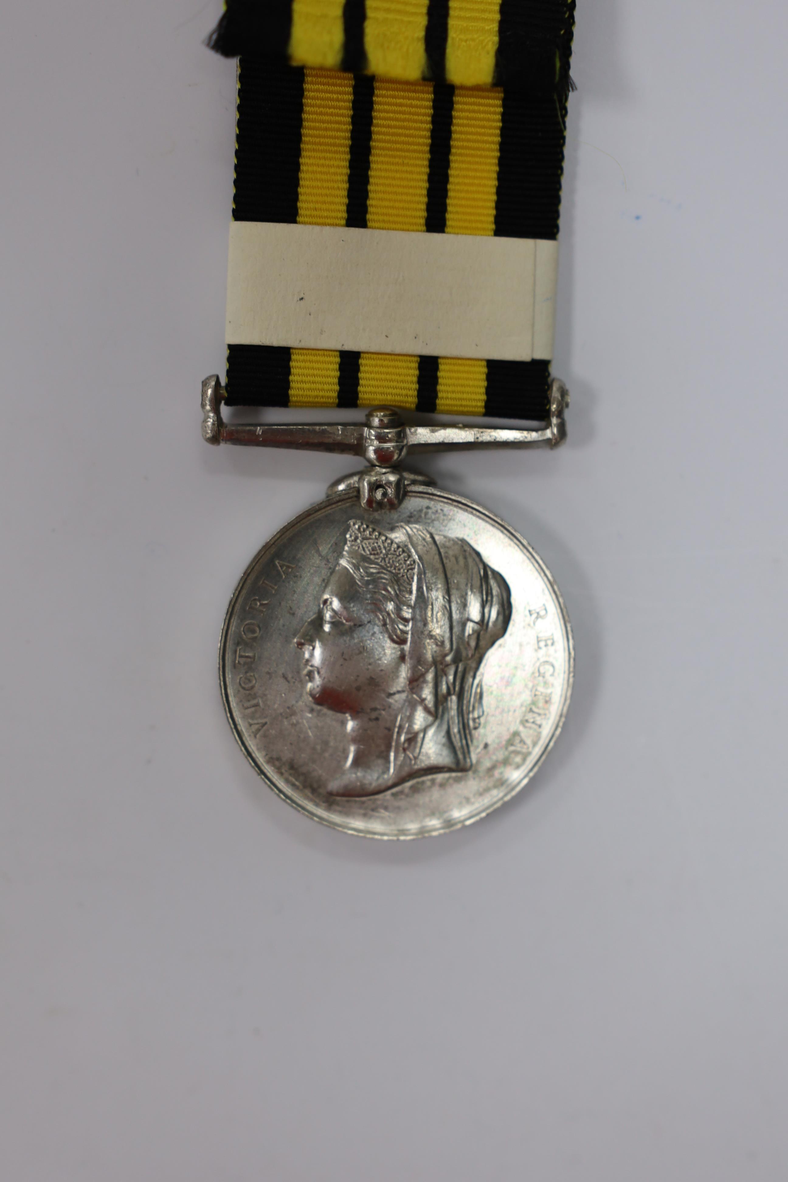 An Ashantee Medal 1874 to 1624 Pte E.Moon 2/W.I.Regt.